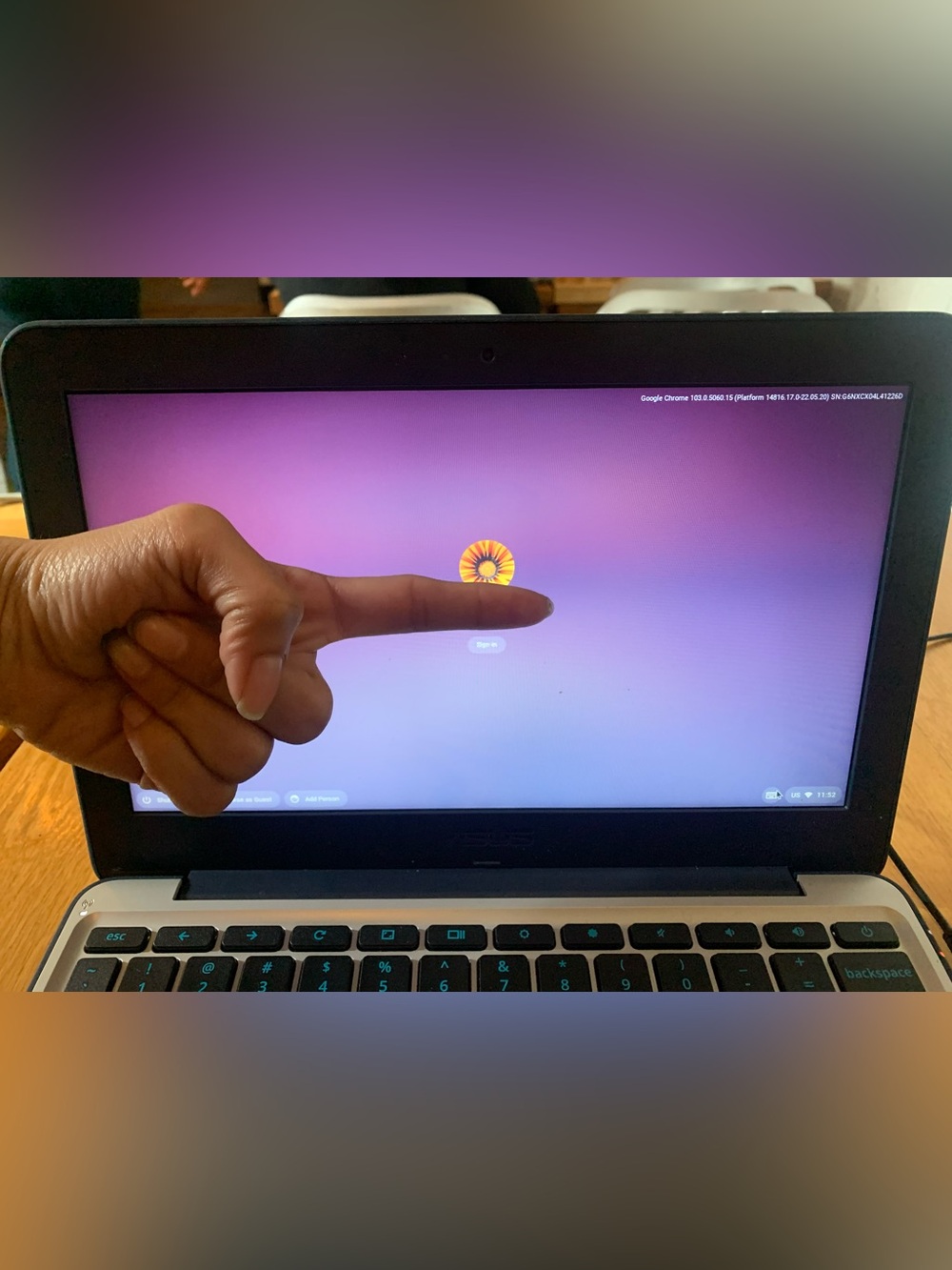 asus chromebook c202s As Is